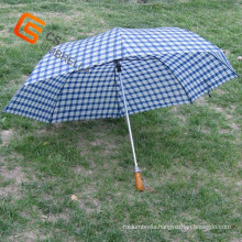 Wooden Handle Big Two Fold Umbrella (YS-2F2001A)